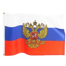 Ruská vlajka so znakom veľká 150x90cm