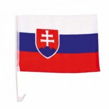 Vlajka SLOVENSKO na okno automobilu – SKR