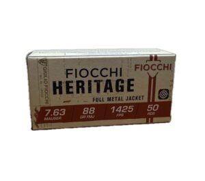 Fiocchi Heritage Mauser FMJ 7,63mm 88gr, 50ks