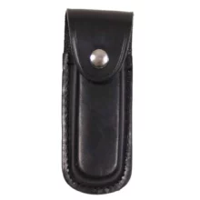 Puzdro na nože kožené MFH 46732A 11cm - čierne