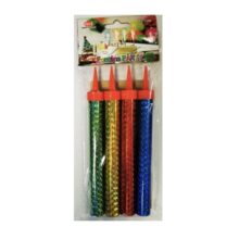 Tortová fontána (12cm) – INTERIÉR -farebný mix 4 ks