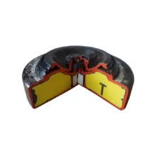 Mína protitanková ČSĽA Cv PT-MI-Ba III - školský rez