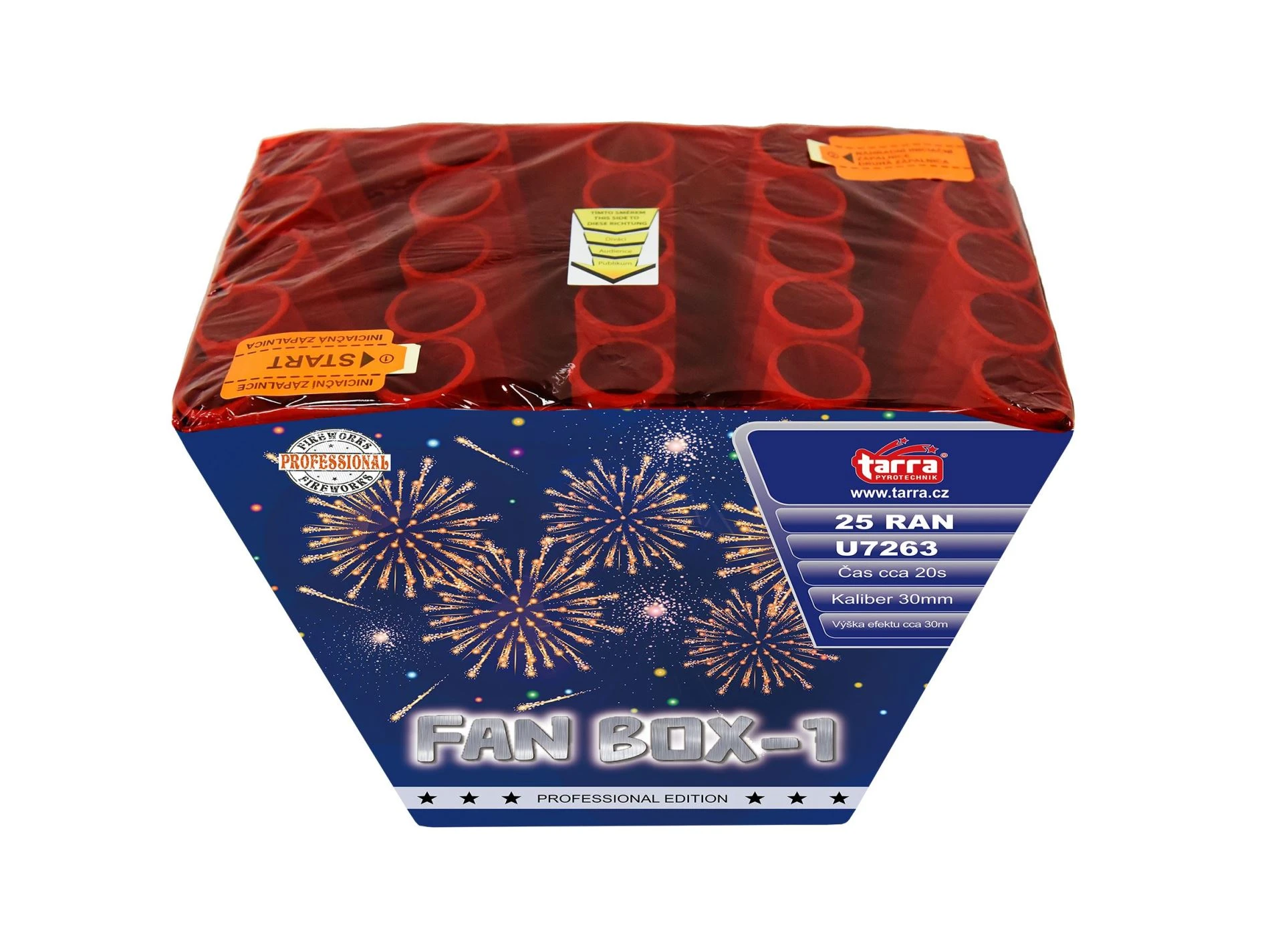 Ohňostroj FAN BOX I. (profi séria), 25 rán - vejár