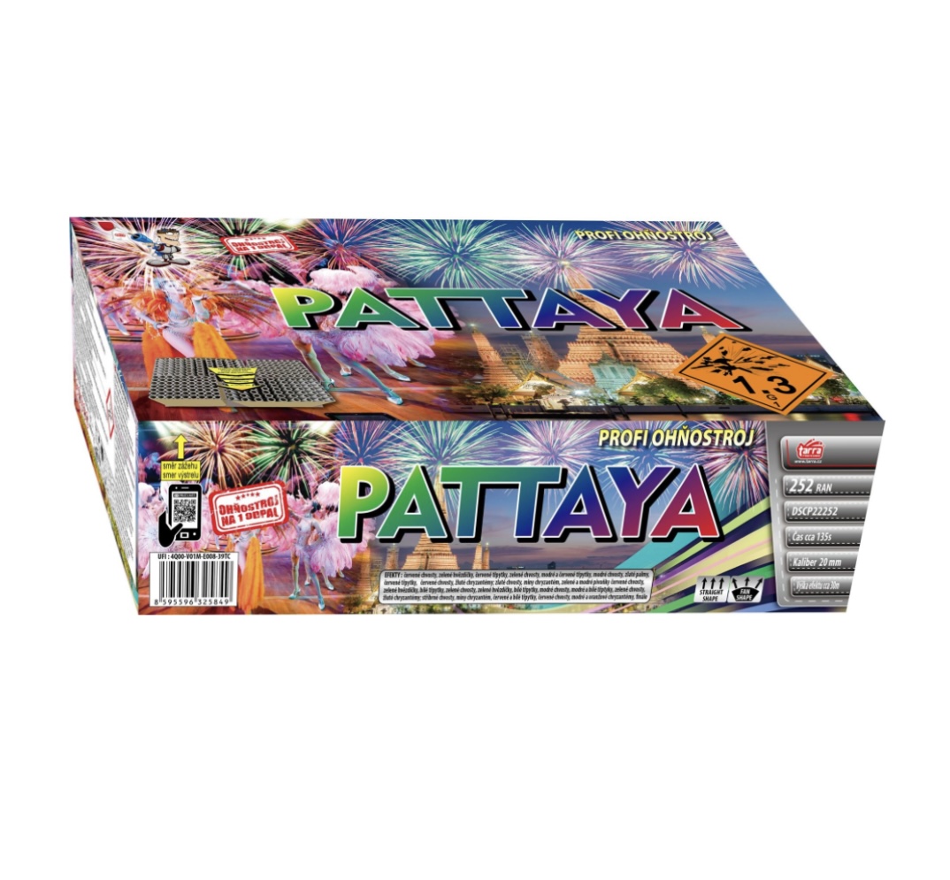 Profi ohňostroj PATTAYA, 252 rán