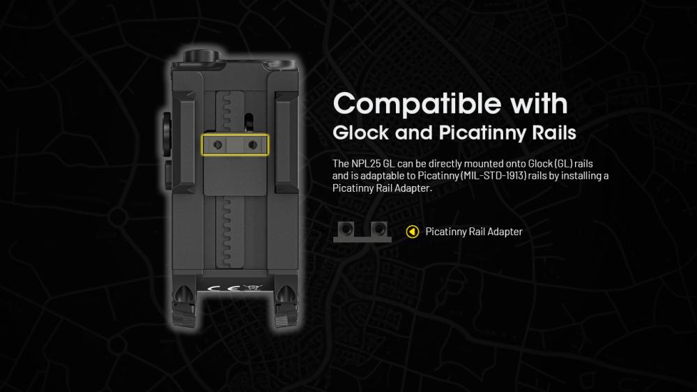 NITECORE NPL25 GL - biele svetlo + zelený laser – Obrázok 14
