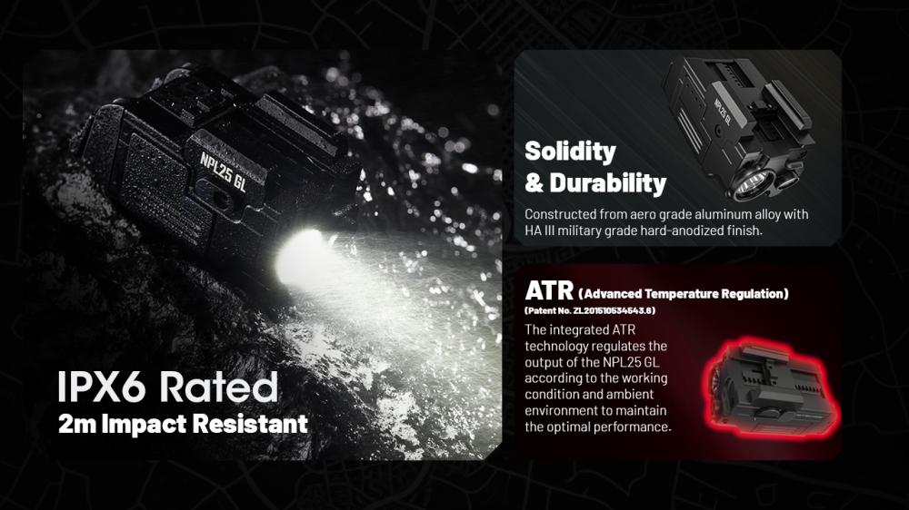 NITECORE NPL25 GL - biele svetlo + zelený laser – Obrázok 17