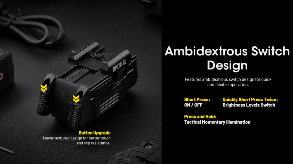 NITECORE NPL25 GL - biele svetlo + zelený laser – Obrázok 13