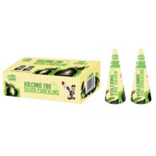 Fontány Volcano Silver + crackling - Green Line, 2 ks